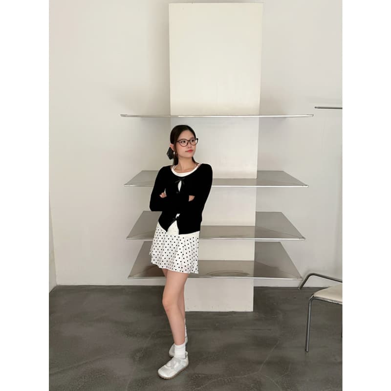 春夏波点百搭半身裙