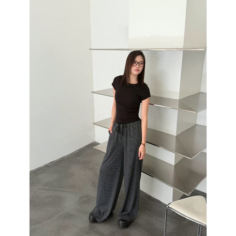 慵懒风百搭运动长裤子